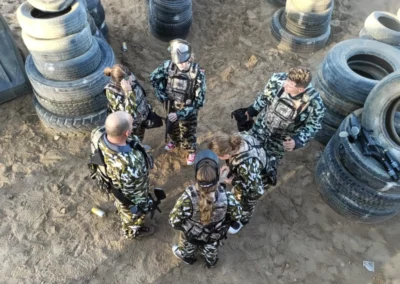 Group on Paintball course at Walvis Bay Activities